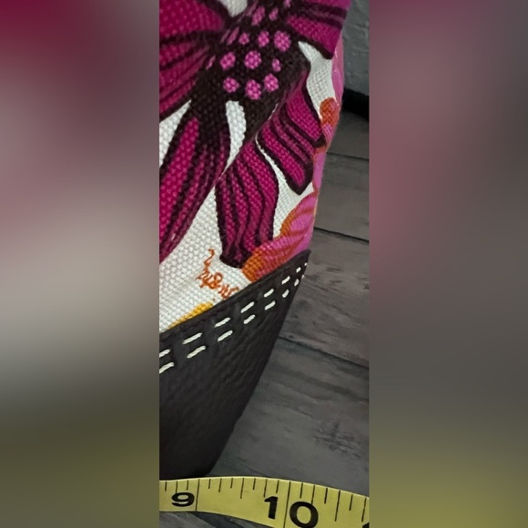 Brighton *NWT* Women’s Large Canvas Hand Bag  Braided Handles/Straps & Dust Bag - Picture 13 of 15